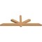 Ekena Millwork Kennewick Timber Gable Bracket, Western Red Cedar, 72"W x 24"H x 3 1/2"D x 3 1/2"F, 8/12 Pitch GBW072X24X0404KEN00SWR - alternate 3